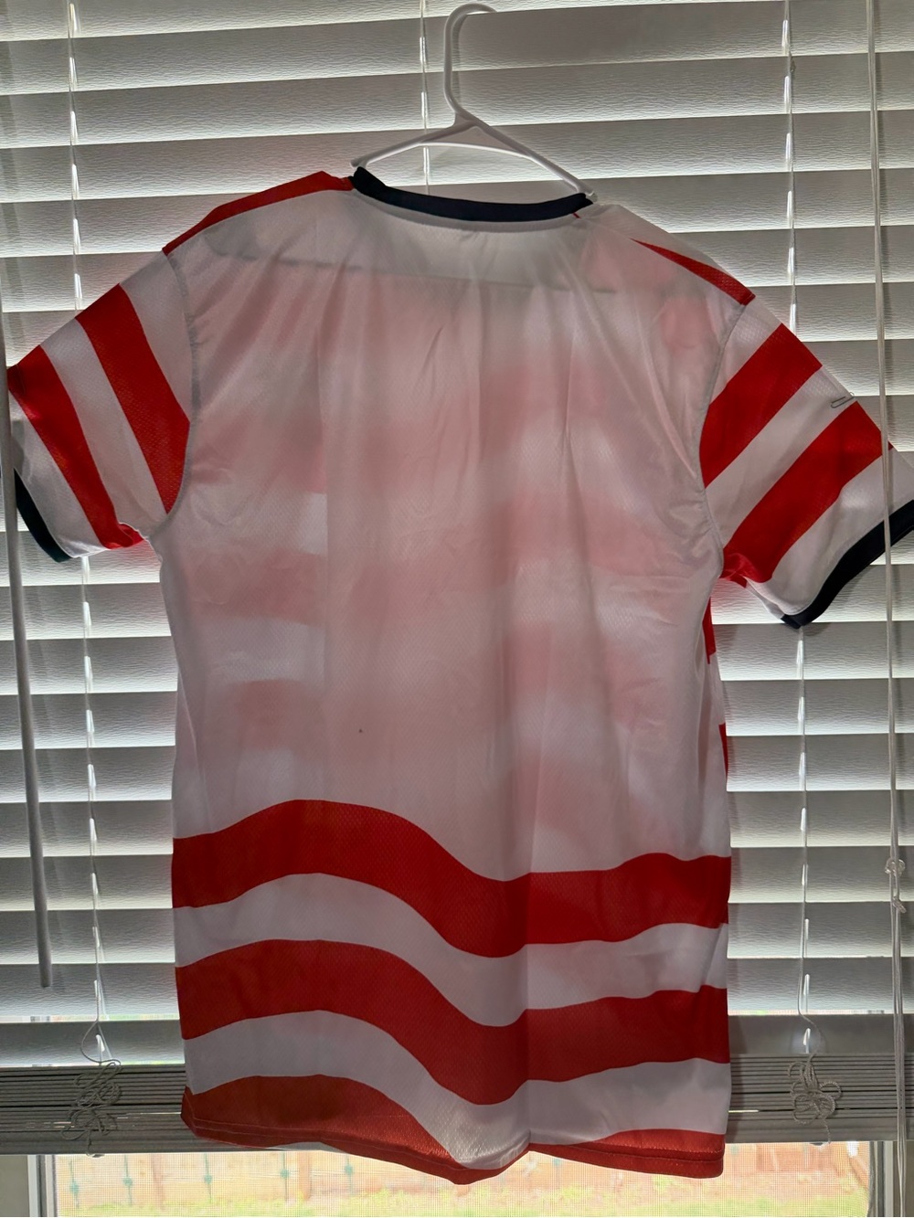 USA Red & White Striped Soccer Tee - Picture 5 of 8